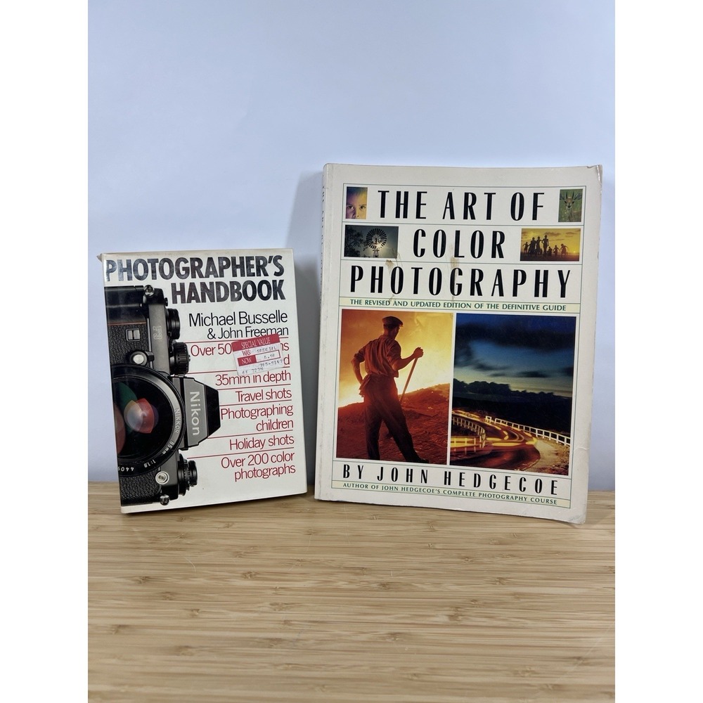 Photography Book Lot Hedgecoe‎ Art of Color & Photographer's Handbook